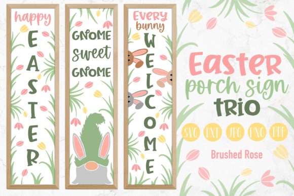 Easter Porch Signs Vertical Sign for Branding and Design