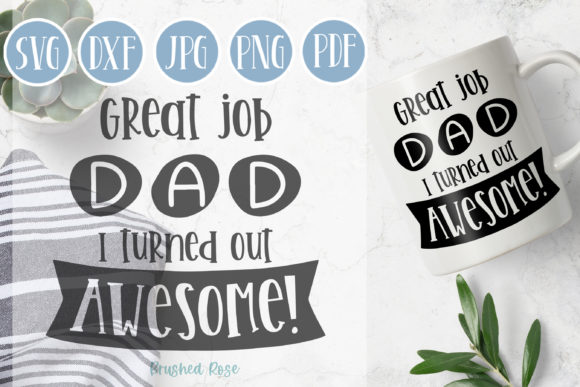 Great Job Dad SVG: A Fun Illustration for Creative Projects