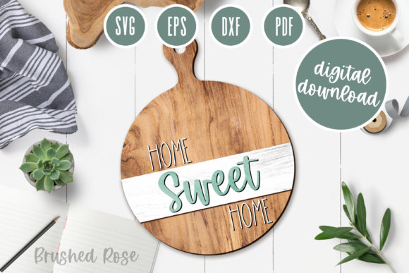 Home Sweet Home Laser Cutting Board for Modern Web Design