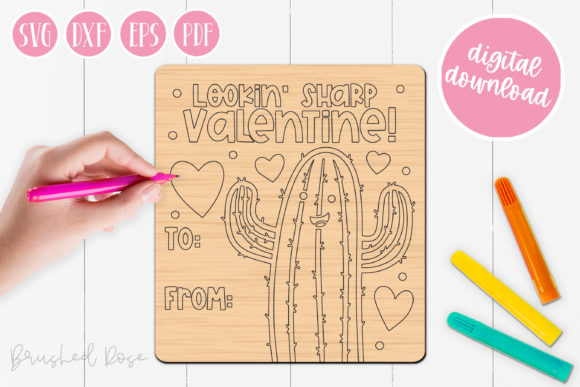 Lookin Sharp Valentine Graphics for Glowforge Creations