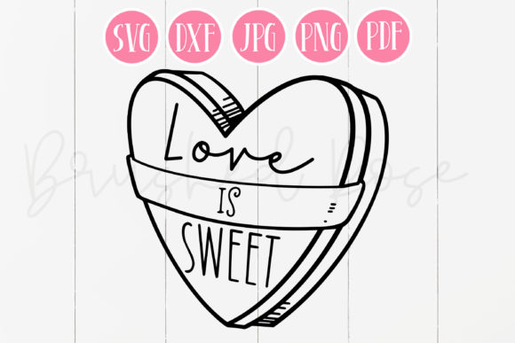 Love is Sweet Valentine s Day SVG for Local Business Branding