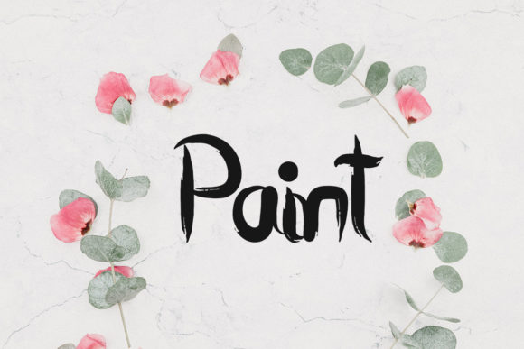 Paint Color Font for Creative Design Projects