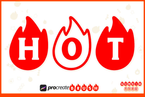 Procreate Brush Hot Summer Kids Alphabet for Crafting