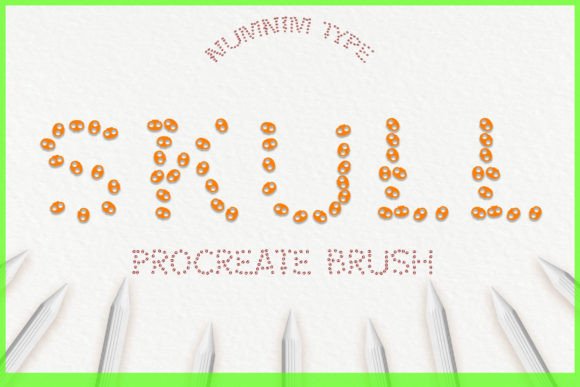 Procreate Brush Stamp Skull Kids a-Z Review
