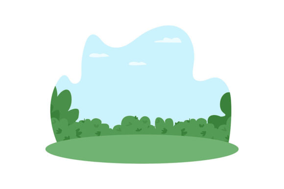 Public Park 2D Vector Web Banner for Handmade Creations