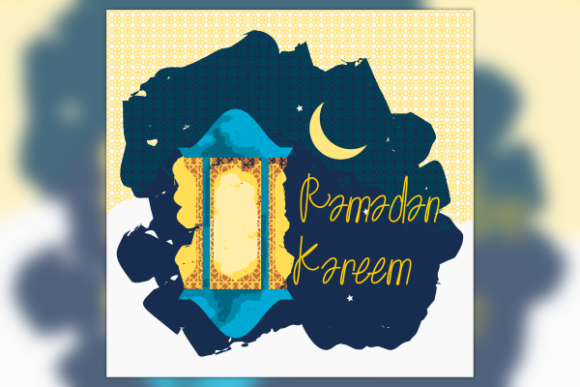 Ramadan Kareem Lantern SVG for Website and Editorial Use